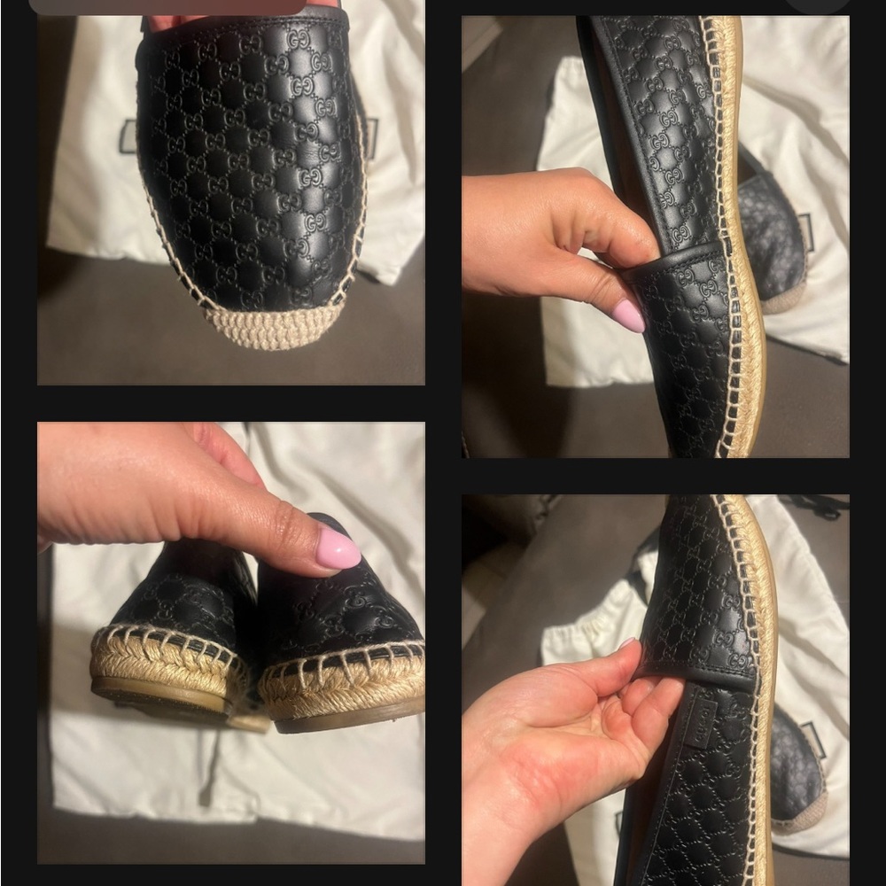 Gucci Black Quilted Slip-On Loafers